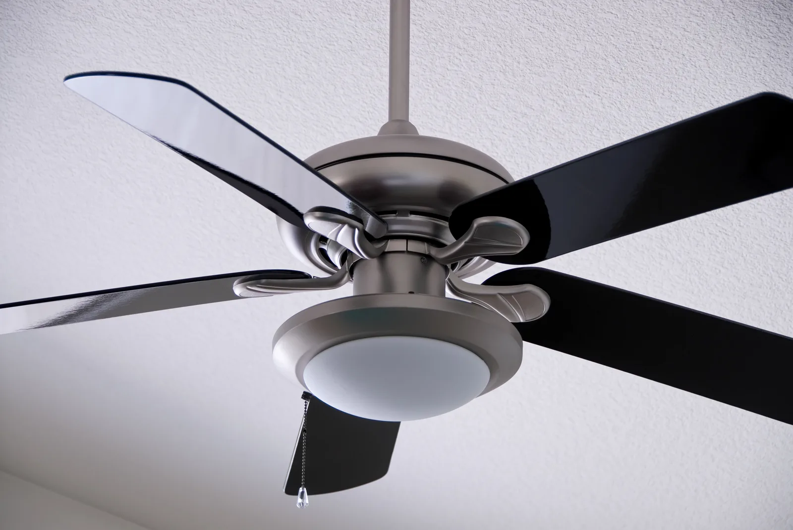 Ceiling fan with light installed in a local home